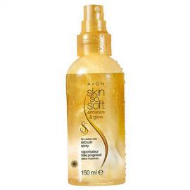 Avon - Rozjasňující samoopalovací tělový olej pro střední tón pokožky Skin so Soft Enhance & Glow (Airbrush Spray) 150 ml