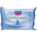 Nivea - Čistící ubrousky Soft & Cream Baby 63 ks
